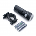 Фара передняя, JY-369 G, 1 светодиод, 3 режима, AAA*3 шт (в комплекте), черный, 22,2-25,4 мм, JING Y